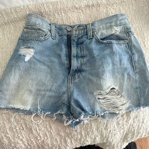 BDG denim cutoff shorts light wash